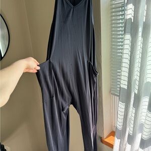 Black Sleeveless Jumpsuit